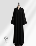 Embellished Sleeve Open Abaya