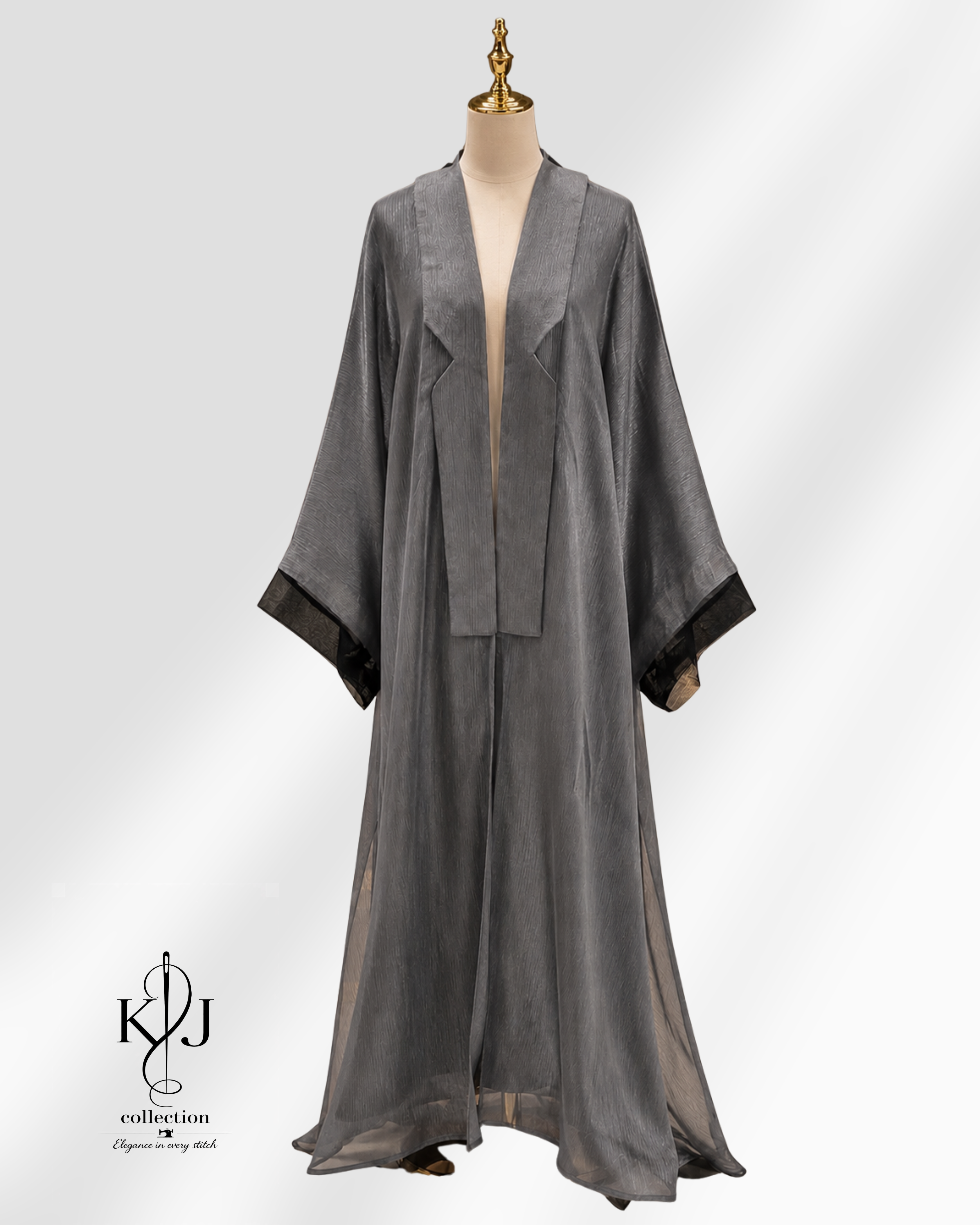 Lapel Collar Open Abaya
