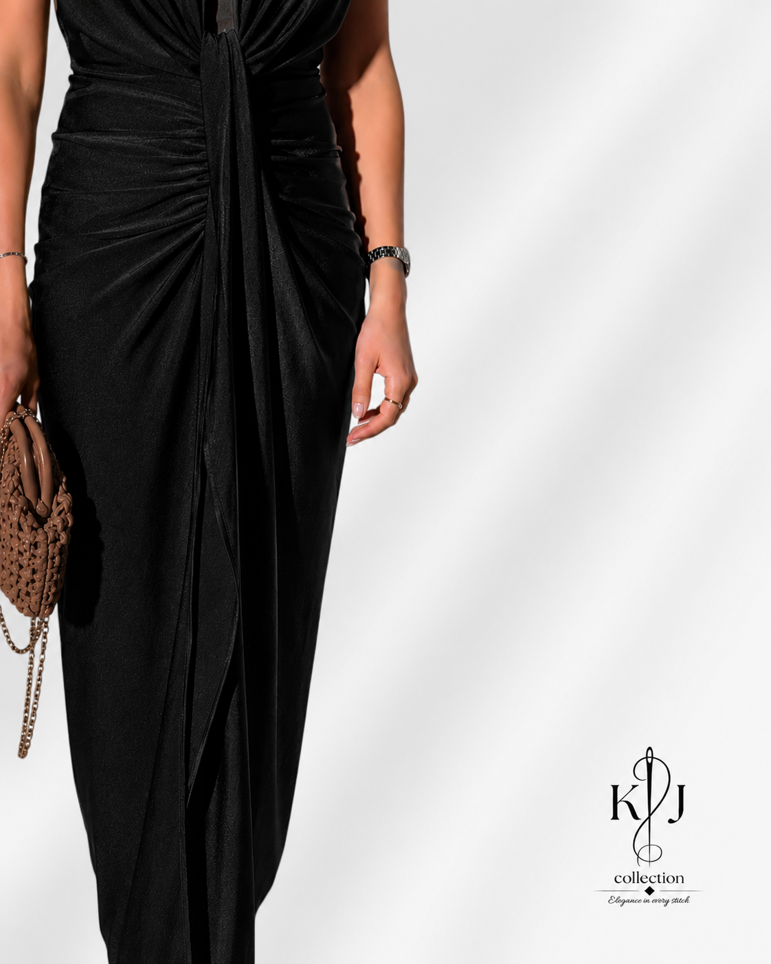 Draped Maxi Dress